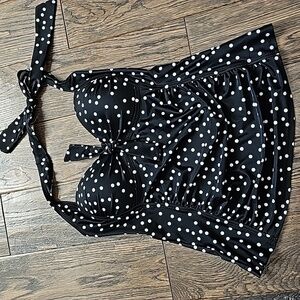 Polka Dotted Swim top